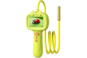 SteBeauty Endoscopic Camera STEM Educational Toy Green for Kids, with Light, Photos/Videos, Ages 3-10 Outdoor Science Kit, Kids Outdoor Games, Ideal Birthday or Camping Gift