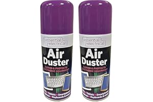 KAKKI 2X Professional Compressed Air Duster Can Spray Gun Non-Contact Cleaning for Electronic Equipment & Difficult to Reach Areas for Pc Tablet Smartphone Keyboards & Moues