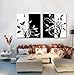 Produktbild Lemon Tree Art-Huge Canvas Print Wall Art Black and White Abstract Art Trees Pictures Modern Home Decoration Painting set of 2 Each is 50*50cm (Stretched and Framed, Ready to Hang) #cy-58 by Abstract Art