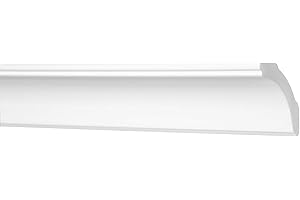 MARBET DESIGN Marbet Deckenleisten aus Styropor XPS - Hochwertige Stuckleisten leicht & robust im modernen Design - (20 Meter Sparpaket E-43-50x50mm) Wandleiste