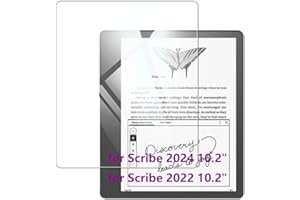 Kepuch 2 Paquetes Vidrio Templado Protector de Pantalla para Kindle Scribe 2024/Kindle Scribe 2022 10.2"