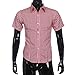 Produktbild Herren Bluse,feiXIANG Herren Classic Plaid Kurzarm Hemd (XL, Rot)