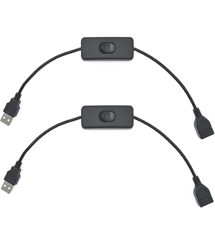 2 PZ Cavo USB con Interruttore On Off a Bilanciere per Lampada LED Ventilatore Strisce LED Nero | Leroy Merlin 2 PZ Cavo USB con Interruttore On Off a Bilanciere per Lampada LED Ventilatore Strisce LED Nero | Leroy Merlin