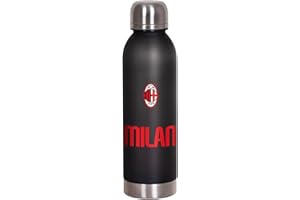 Seven Borraccia AC MILAN in Tritan per ragazzi, 750 ml, Finitura soft touch, Bambino, Ragazzo, Calcio, Prodotto ufficiale, Idea regalo