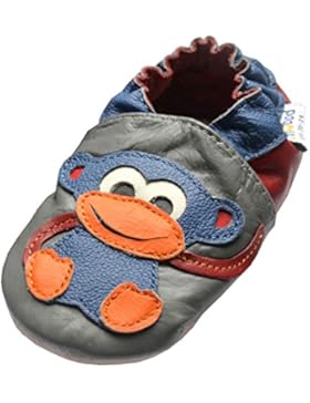 Jinwood designed by amsomo 12 verschiedene Modelle - Boys - Jungen - Hausschuhe - echt Leder Lederpuschen - Krabbelschuhe...