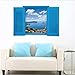 Produktbild Wandsticker Wandtattoo Wandbilder Aufkleber in Meer Urlaub im Blauen Fenster Zimmerdeko