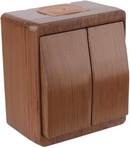 Mutlusan Aufputz 2-fach Serienschalter (Ein/Aus) – IP44, Feuchtraum Geeignet, Weiß, 250V/10A