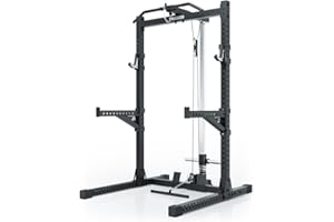 ATLETICA R7 Rider | Plate Load Version | Squat Rack ze zintegrowanym podciągnięciem. Modułowa rozbudowa za pomocą Deadlift Station. Dostępna w dwóch wysokościach. Opcjonalnie z obciążnikami wtykowymi