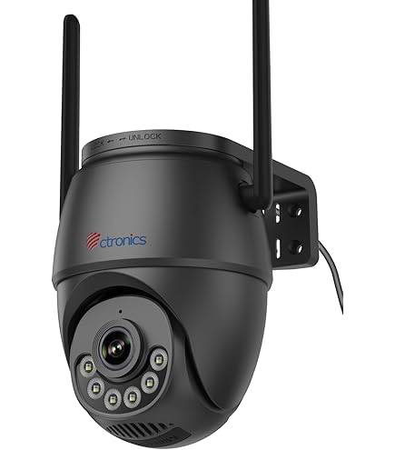 Ctronics 2,5K 4MP bewakingscamera voor buiten met zonnepaneel, 2560×1440p PTZ WLAN IP-camera outdoor met accu, 355°/95° draaibaar, PIR personenherkenning, gekleurd nachtzicht met spotlight, IP66
