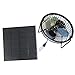 Produktbild VORCOOL USB-Ventilator Solarbetriebene 360-Grad-Drehung Desktop Fan Outdoor-Startseite Huhn Coop Gewächshaus Kühlung Lüftungsanlage, 3W