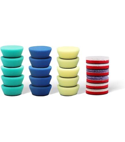 SPTA 5 stuks 14 cm gezicht voor 12,7 cm dragerplaat, compound polijstsponzen, polijstpads, polijstpad voor autobuffer polijstmachine, slijpen, polijsten, waxen SPTA 5 stuks 14 cm gezicht voor 12,7 cm dragerplaat, compound polijstsponzen, polijstpads, polijstpad voor autobuffer polijstmachine, slijpen, polijsten, waxen