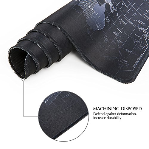 Eligoo 2017 Weltkarte World Map Maus Mate Extended Gaming mauspad XXL 900x400mm Wasserdicht Mouse Pad Desk Mat Rubber Base f¨¹r Computer, PC und Laptop - 5