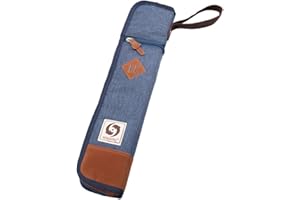 HOMYL Funda para baquetas de batería (acolchada, superficie impermeable, para 4-6 pares), color azul