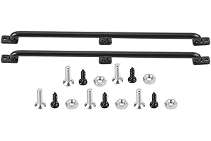 Dilwe RC Car Body Shell Handrail,Metal RC Body Shell Left/Right Handrail Upgrade Replacement Accessory for 1/10 Scale RC Crawler Car(135cm)