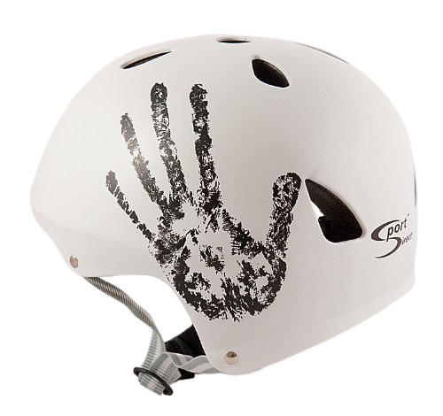 Sport DirectTM Bike BMX/Skateboard-Zyklus Fahrradhelm weiÃŸ 55-58 cm - 2