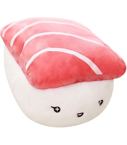 Joy Toy Peluche Uramaki Sushi Au Saumon - 20 Cm - Décoration Et Cadeau Gourmand