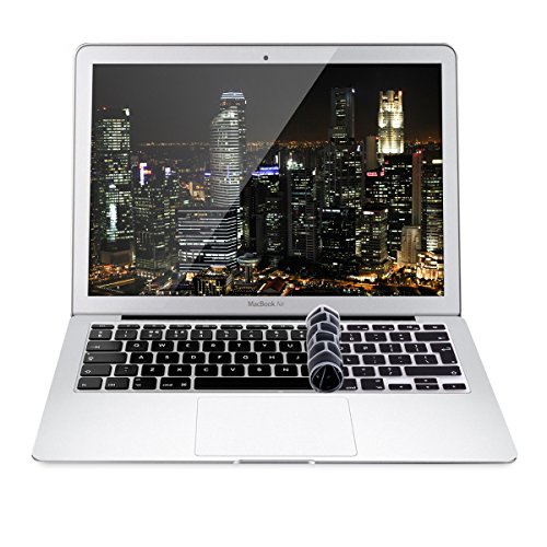kwmobile Silikon Tastaturschutz QWERTY (UK) für Apple MacBook Air 13“/ Pro Retina 13“/ 15“ Schwarz - 2