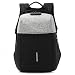 Produktbild Anti Diebstahl Rucksack Herren 15.6 Zoll mit Kapuze - Business Laptop-Rucksack mit USB Ladenanschluß - Wasserdichter Studenten Backpack - Reiserucksack Schulrucksack für Uni Reisen - Grau & Schwarz