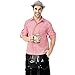 Produktbild Romantic Trachten Herren Set 2 TLG. Trachtenmode Trachtenhemd Kariert + Stickerei Trachtenhose inklusive Träger für Oktoberfest Bierfest Karneval Halloween Weihnachten Beer Kostüm Tavern