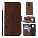 Produktbild NewTH Huawei Mate 20 Pro Lederhülle Schmetterling Weinstock Schutzhülle Retro Muster Etui Brieftasche Handschlaufe Cover Schale Ständer Etui Karten Slot Magnetverschluss Huawei Mate 20 Pro Flip Case