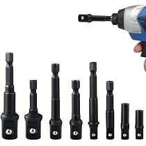 Stecknuss-Adapter Set – 3-teilig Für Bohrmaschine & Akkuschrauber (1/4, 1/2, 3/8")