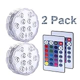 LZHOO 2 Stücke Unterwasser Licht mit Fernbedienung,...