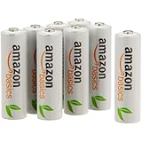 AmazonBasics Vorgeladene Ni-MH AA-Akkus - Akkubatterien (1.000 Zyklen, typisch 2000mAh, minimal 1900mAh) 8 Stck