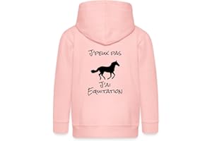 Spreadshirt J'peux Pas J'ai Équitation Faire du Cheval Idée De Cadeau Veste À Capuche Premium Enfant