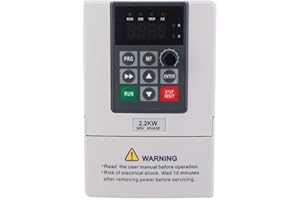 DIYEENI Variatore di frequenza,380V 2.2KW VFD Drive Inverter per motore trifase,Convertitore inverter motore per macchinari di produzione, ventilatori,pompe,Inverter regolatore di velocità,Multi-Protezione