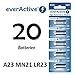 Produktbild 20 Stück A23 12V everActive Alkaline Batterien MN21-V23GA-23A 12 Volt 55 mAh