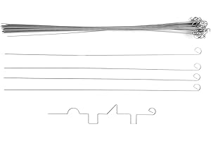 5665 MedAT-Z 2025 | 50x Übungsdraht | 0,7mm dick, in stabiler Verpackung | Draht für das Auswahlverfahren zum Zahnmedizinstudium in Österreich mit original Öse | Manuelle Fertigkeiten | Draht biegen