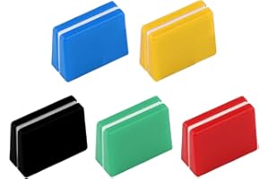 JTKREW 5 Capuchons de Fader Colorés Fader Caps Bouton Fader Table de Mixage Facile à Installer pour Pioneer DJM350, 400, 500, 700, 750, 800, 850, 900NEXUS, 900SRT, 900NXS2, 2000, 2000nexus