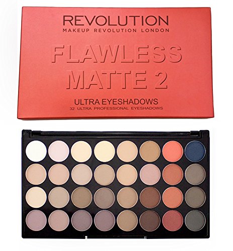Makeup Revolution Lidschatten Palette - 32 Eyeshadow Palette - Flawless Matte 2
