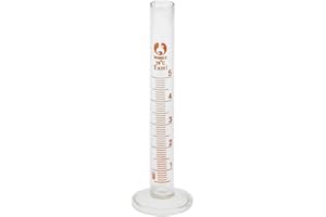 amagogo LOVIVER 5 50 Ml Glas Messzylinder Chemie Labor Messen Absolvierten technisch Labor Reagenzglas, Klar, 5ml