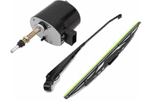 CARMOTTER Motore tergicristallo WindsHield da 12 V con tergicristallo a 105°, kit tergicristallo elettrico per trattore, barca, camper