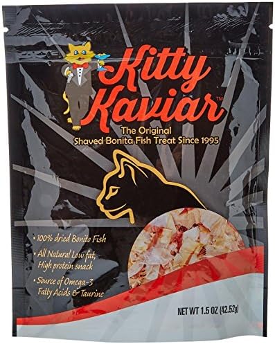 Kitty Kaviar Shaved Bonita Flakes Fish Cat Treats All Natural No Additives 1.5oz