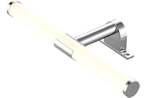 Wall Light 'Naili' (Modern) in Silver for e.g. Bathroom (1 Light Source,) from Lindby | Wall Lighting, Wall lamp