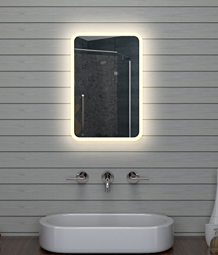 Lux-aqua Design LED Badezimmerspiegel Lichtspiegel Wandspiegel Spiegel 40x60cm - 2