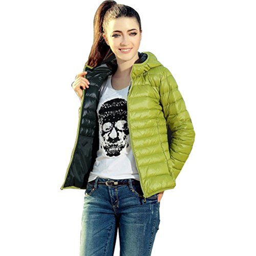 Gaorui women ladies short down jacket slim padded coat lightweight packable puffer