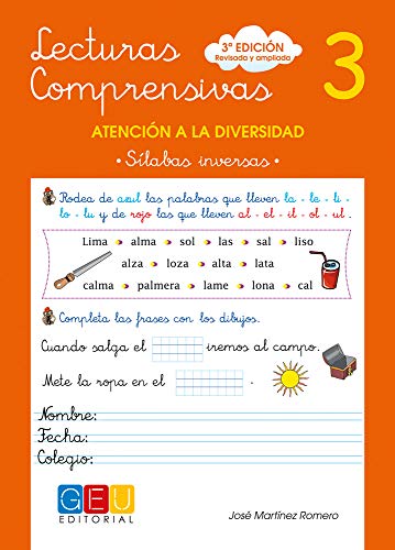 Lecturas comprensivas 3 / Editorial GEU / Educación Infantil / Mejora la comprensión lectora / Recomendado como apoyo /