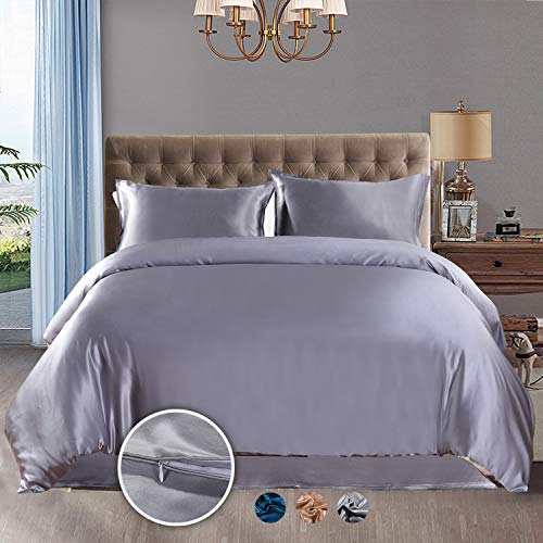 Since Silk Funda de edredón de Seda de Morera 100%, Funda de edredón, Funda de edredón, sin Costuras, Seda Pura de 20 mm, Supersuave, hipoalergénico, Transpirable