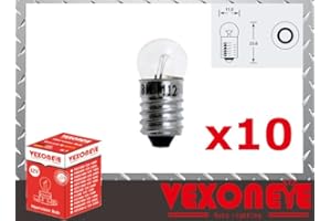 ASC **use Lucas LLB987 x10** Light Bulb - 12v 2.2w 987 G11 E10 MES - Screw In - Dash, Indicator, Panel