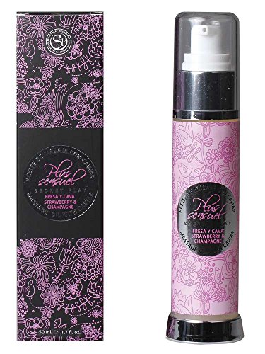 Secret Play S015 -, Aceite de Masaje de Fresa y Cava, 50 ml