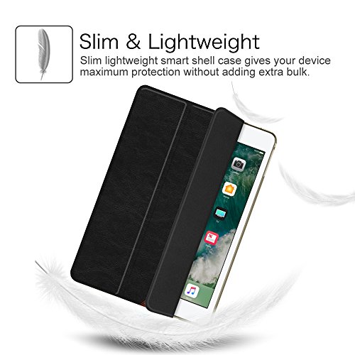 Fintie iPad 9.7 Zoll 2017 Hülle – Ultra Slim Superleicht Schutzhülle mit Lichtdurchlässig Rückseite Abdeckung Smart Cover Case Tasche mit Auto Schlaf / Wach und Standfunktion für Apple iPad 2017 Neue Modell, doppelfarbig - 4