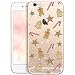 Produktbild OOH!COLOR Schutzhülle Kompatibel mit iPhone 6 Plus iPhone 6S Plus Hülle Silikon Handyhülle Transparent dünn Case mit Motiv Lila Blumen Aquarell (EINWEG)