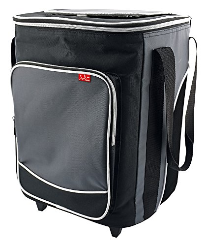 Jata Hogar Kombi-Trolley Porta Lebensmittel Flexible, Stoff, Grau, 30 x 30 x 41 cm