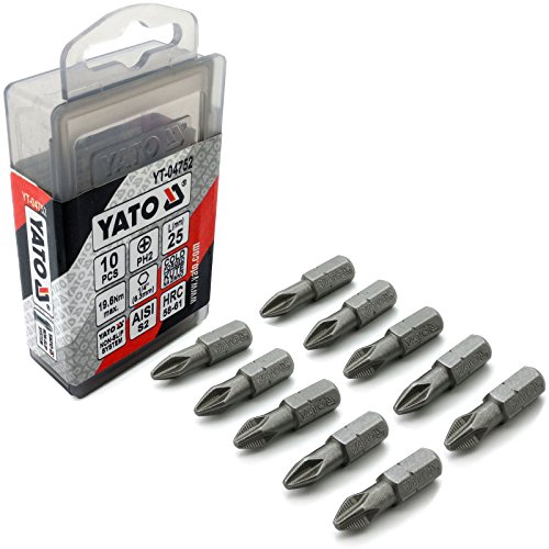 Yato yt-04752 Bit 10-teilig Schraubendreher PH2 x 25 mm S2 - 4