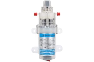 Yanmis Membranpumpe 12V, lebensmittelgeeignete Membranpumpe Selbstansaugende 12V-Stummwasserpumpe