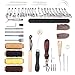 Produktbild Malayas 43-teilig Leder Handwerk Werkzeug Set DIY Leder Werkzeug für Nähen Schnitzen Standzen Punziereisen Lochen Lederbearbeitungs-Set