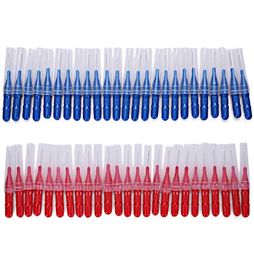 Preisvergleich Produktbild Tianzhiyi Mündliches Werkzeug Interdentalbürste Reiniger Weiche Zahnbürste Zahnreiniger Reinigungswerkzeug Weiche Picks Gesunde Zahnseide Kopf Oral Dental Hygiene Pinsel (50 Stücke)
